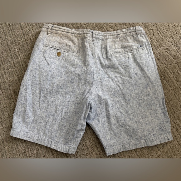 Calvin Klein Textured Blue Fabric Shorts - Picture 4 of 5